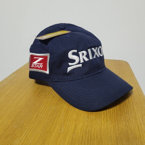 SRIXON Z-STAR PROMO Golf Baseball Cap Hat Adjustable Strapback Navy Blue NEW - Picture 1 of 11